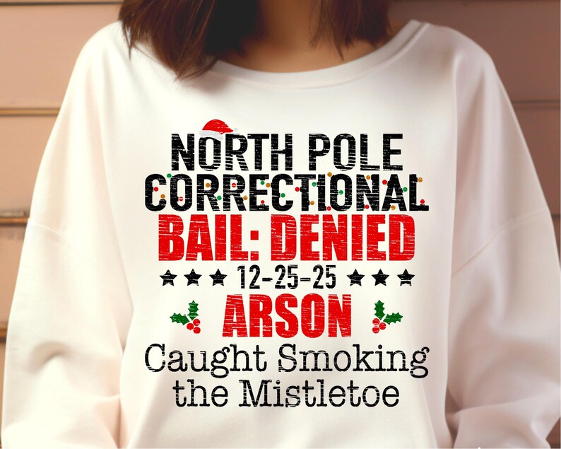 Matching Family Christmas Png, North Pole Correctional, Funny Group Christmas shirts, Holiday Tshirts, Christmas Png, Xmas Family png image 8