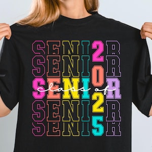 Senior 2025 PNG, Retro Graduation PNG, Sublimation Design, Digital Download Png, Class of 2025 png, High school Senior Shirt Design