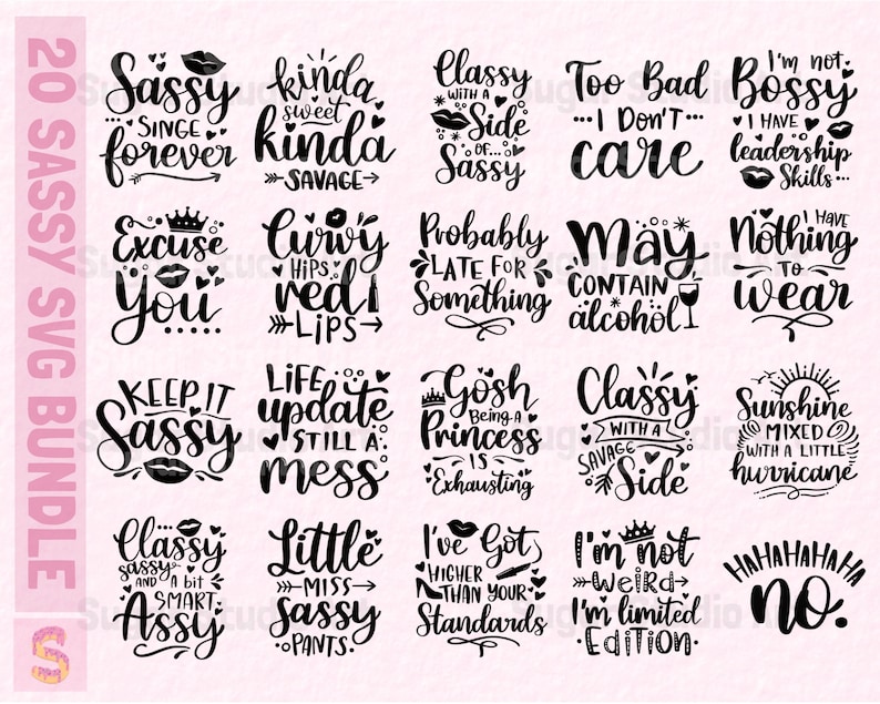 Download Sassy Quote Svg Sassy Svg Bundle Hand Lettered Sassy Mom Svg Funny Svg Bundle Sassy Shirt Svg Cricut Sarcastic Svg Sarcastic Cut File Clip Art Art Collectibles Minyamarket Com