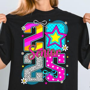 Senior 2025 PNG, Retro Graduation PNG, Class of 2025 Sublimation Design, Graduate png, High School Senior Shirt Design Png, Digital Download
