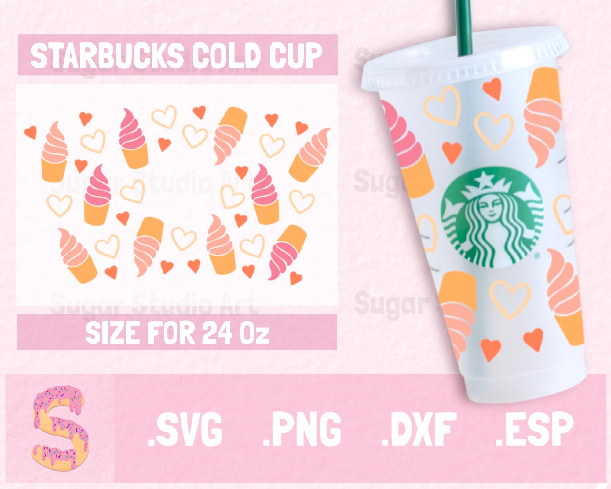9 Valentine Starbucks Svg Bundle Cup 24oz Starbucks Cup SVG Etsy