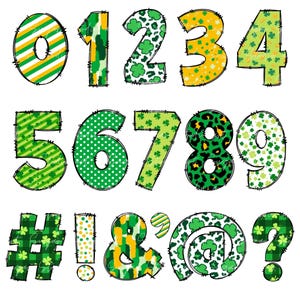 Puede incluir: N&uacute;meros del 0 al 9 y s&iacute;mbolos #, !, &, @ y ? con un patr&oacute;n verde, amarillo y blanco y un contorno cosido.
