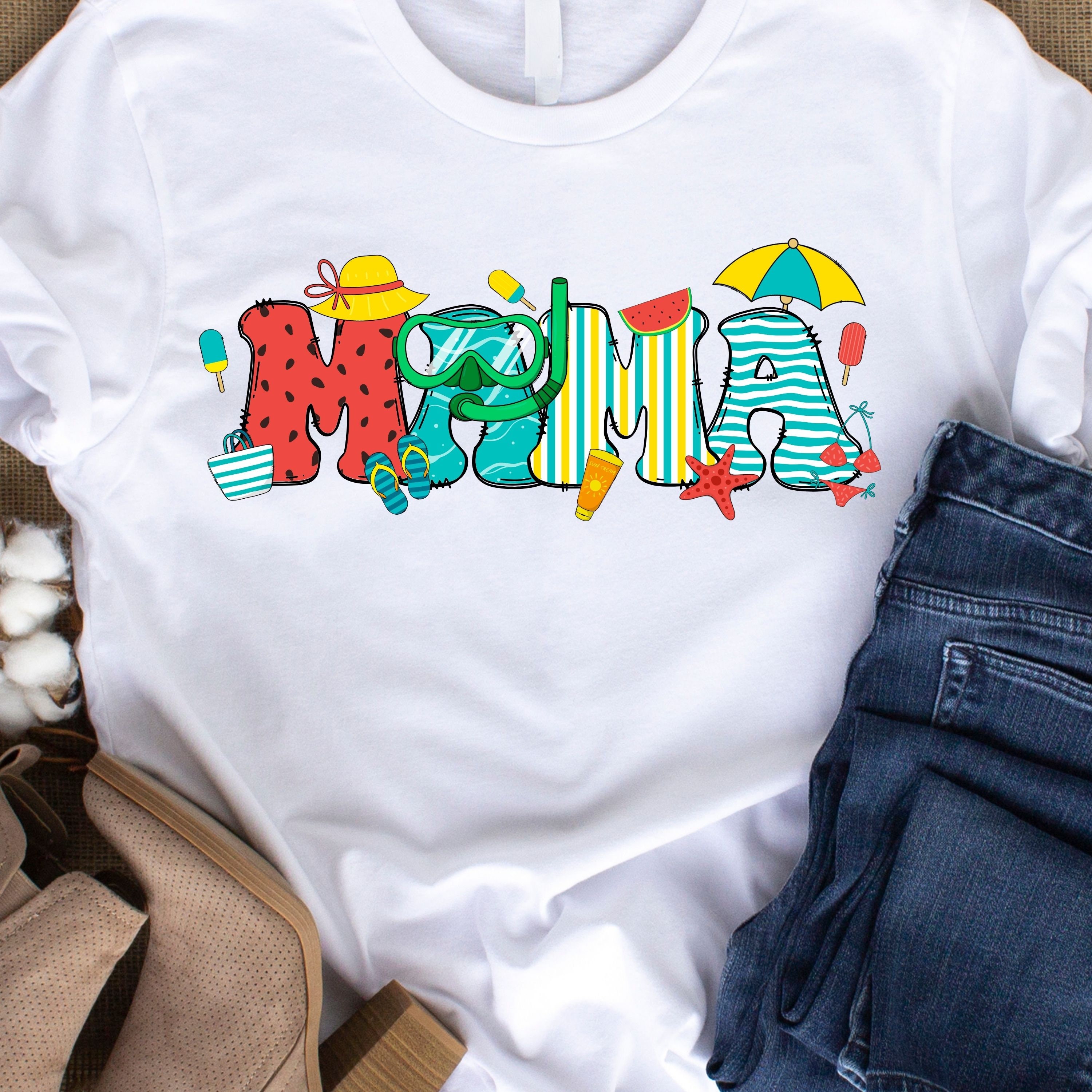 Summer Alphabet Letters PNG Bundle, Summer Clipart Png, Beach Doodle ...