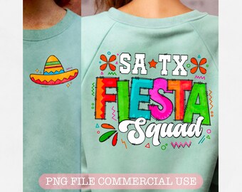 Fiesta Squad Png, Doodle Fiesta San Antonio PNG Texas Png Papel Picado, Fiesta SATX sublimation shirt design, Let's Fiesta Png,Cinco de Mayo