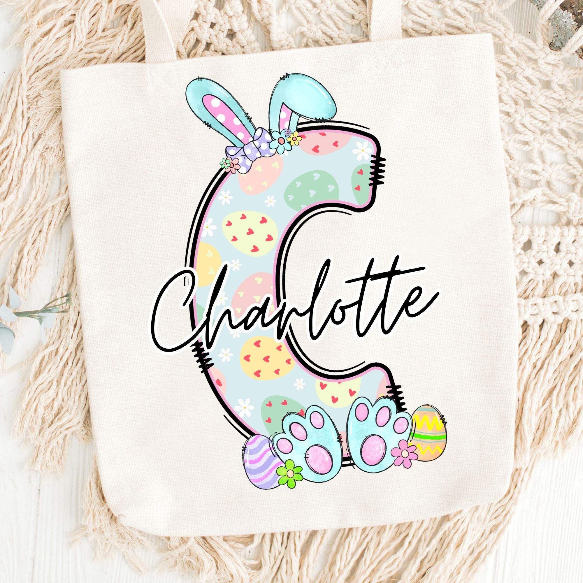 Easter Day Alphabet Letters PNG Bundle, Easter Clipart Png, Bunny ...
