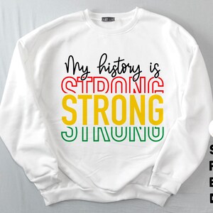 My History is Strong Svg Png, Black History Svg, African American Svg, Black Women Svg, Melanin Svg Files for Cricut, Sublimation png