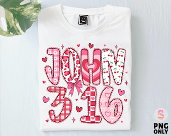 John 3:16 png, Preppy Valentine Png, loved valentine png, Christian Valentine png, Bible Verses png, Coquette Valentine png, Valentine png