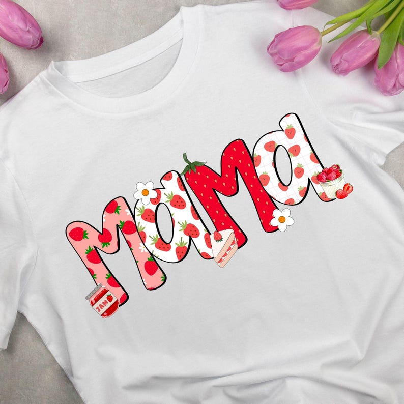 Preppy Strawberry Doodle Alphabet Bundle, Summer Fruits PNG Letters ...