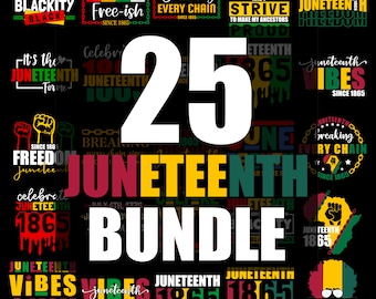 Juneteenth SVG-Bundle, Designs zur Geschichte der Schwarzen (Digitaler Download)