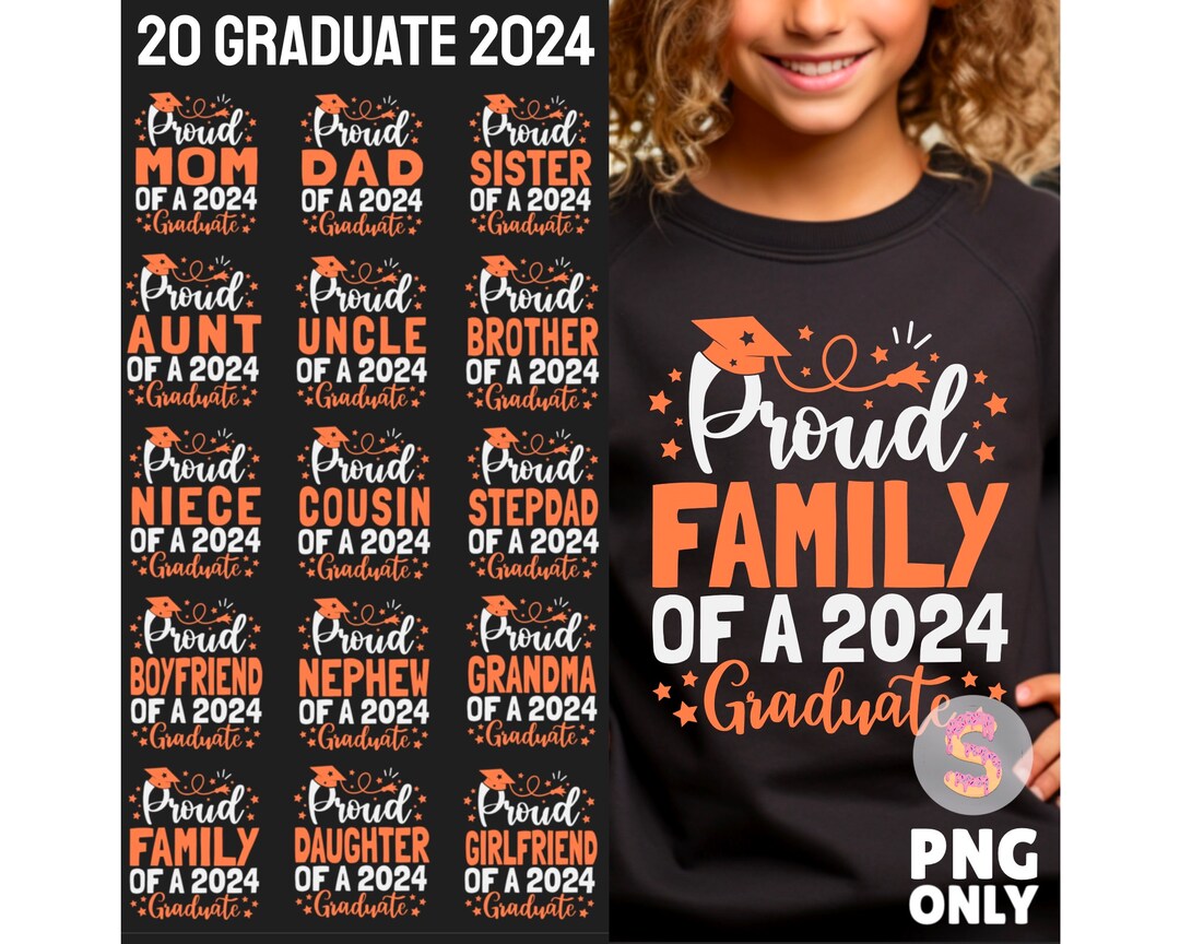Proud Graduate 2024 SVG Bundle, Graduation Svg PNG, Senior 2024 Svg ...