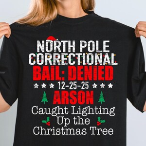 Matching Family Christmas Png, North Pole Correctional, Funny Group Christmas shirts, Holiday Tshirts, Christmas Png, Xmas Family png image 9