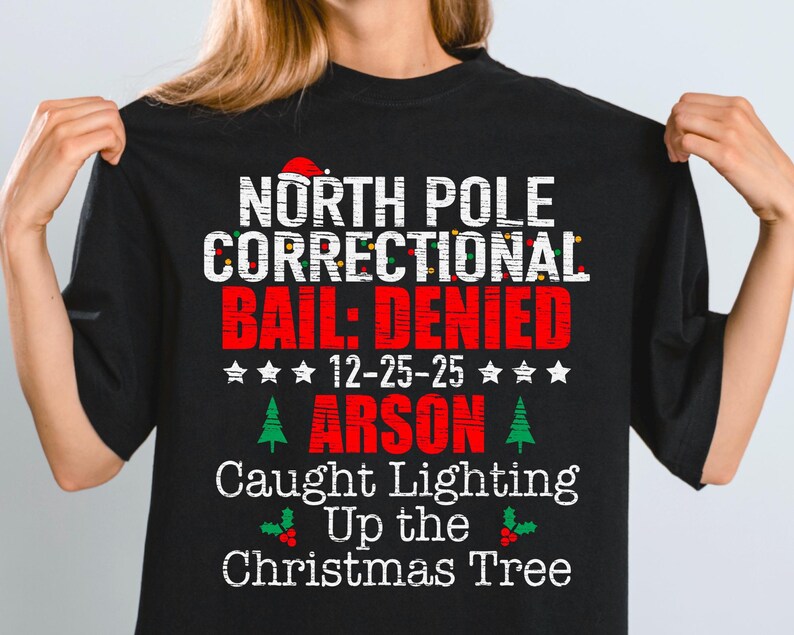 Matching Family Christmas Png, North Pole Correctional, Funny Group Christmas shirts, Holiday Tshirts, Christmas Png, Xmas Family png image 9