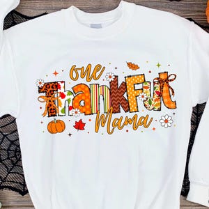 Preppy One Thankful mama Png, Fall mom Png, mom Thanksgiving Turkey Png, Checkered mama Thanksgiving Png, Thankful Teacher Png, mama png