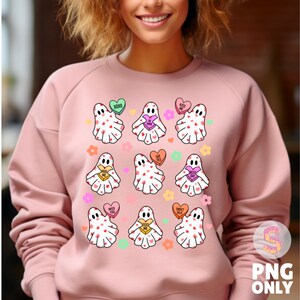 Valentine&#39;s Day Ghost Shirt Png, Be My Boo Png, Will you be My Boo, Valentines Sublimation, Girl Ghost Png, Valentines Boo Png, Cute ghost