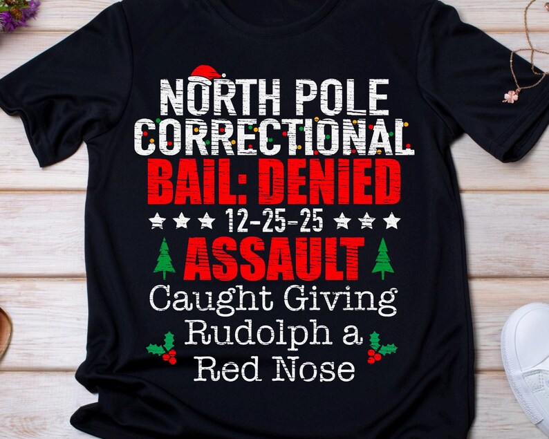Matching Family Christmas Png, North Pole Correctional, Funny Group Christmas shirts, Holiday Tshirts, Christmas Png, Xmas Family png image 7