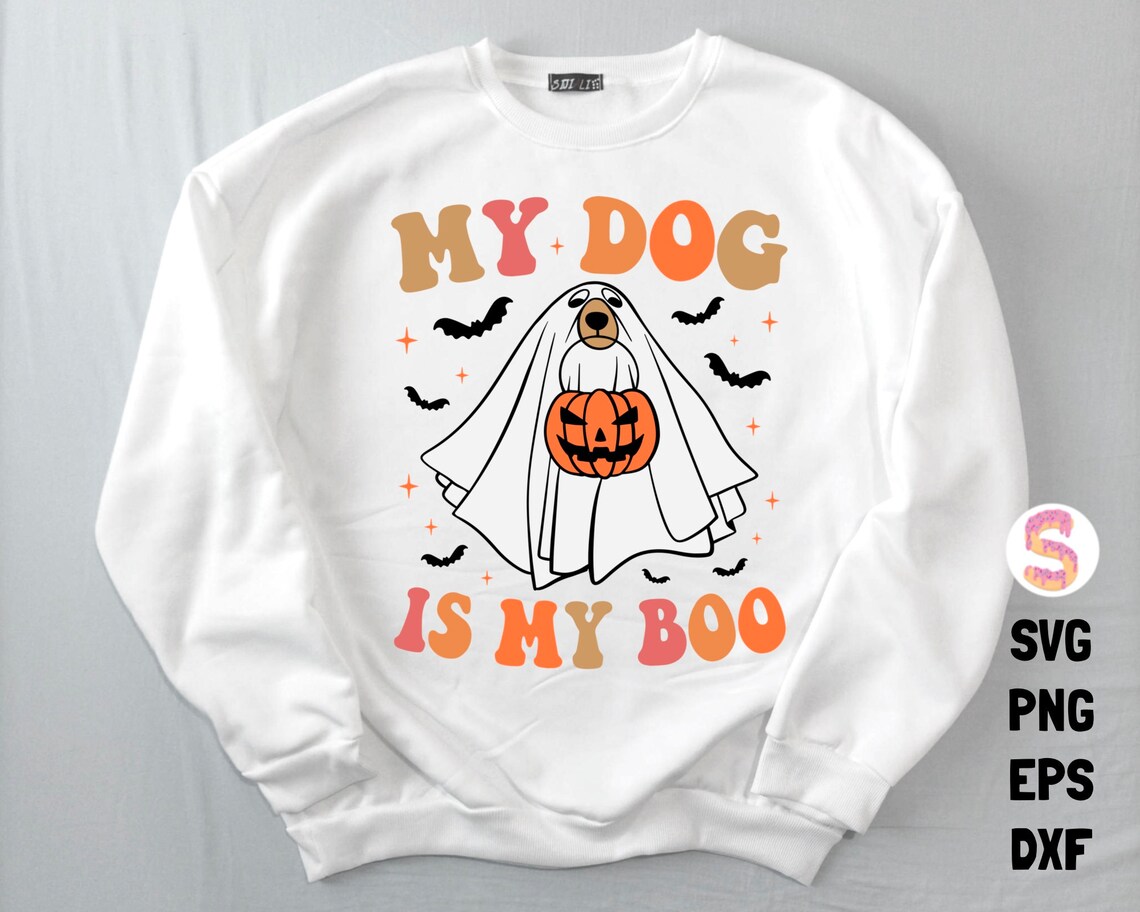 My Dog is My Boo Svg Png, Ghost Dog Svg, Halloween Svg, Dog Halloween ...