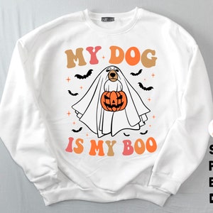 My Dog Is My Boo Svg Png, Ghost Dog Svg, Halloween Svg, Dog Halloween Png, Dog Mom Svg, Halloween Dog Svg, Spooky dog svg, Pumpkin svg