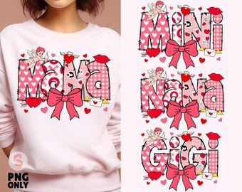 Valentine Mama coquette png, Valentine png, Mama Valentine png, Valentines day png, Valentine png bundle, Valentine coquette Png, Mama png