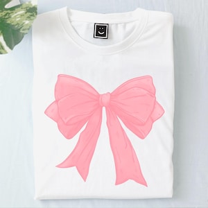 Pink pastel coquette ribbon bow watercolor PNG, pink bow png, coquette png, soft girl png, ribbon png, cute png, light pink bow png