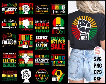 Juneteenth SVG-Bundle, Designs zur Geschichte der Schwarzen (Digitaler Download)