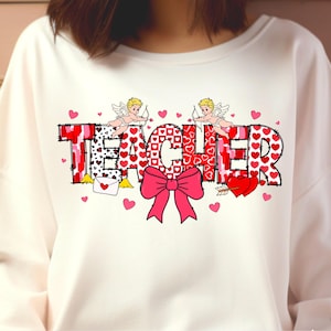 Valentine Teacher coquette png, Valentine png, teacher Valentine png, Valentines day png, Valentine coquette Png, Teacher png, Sublimation