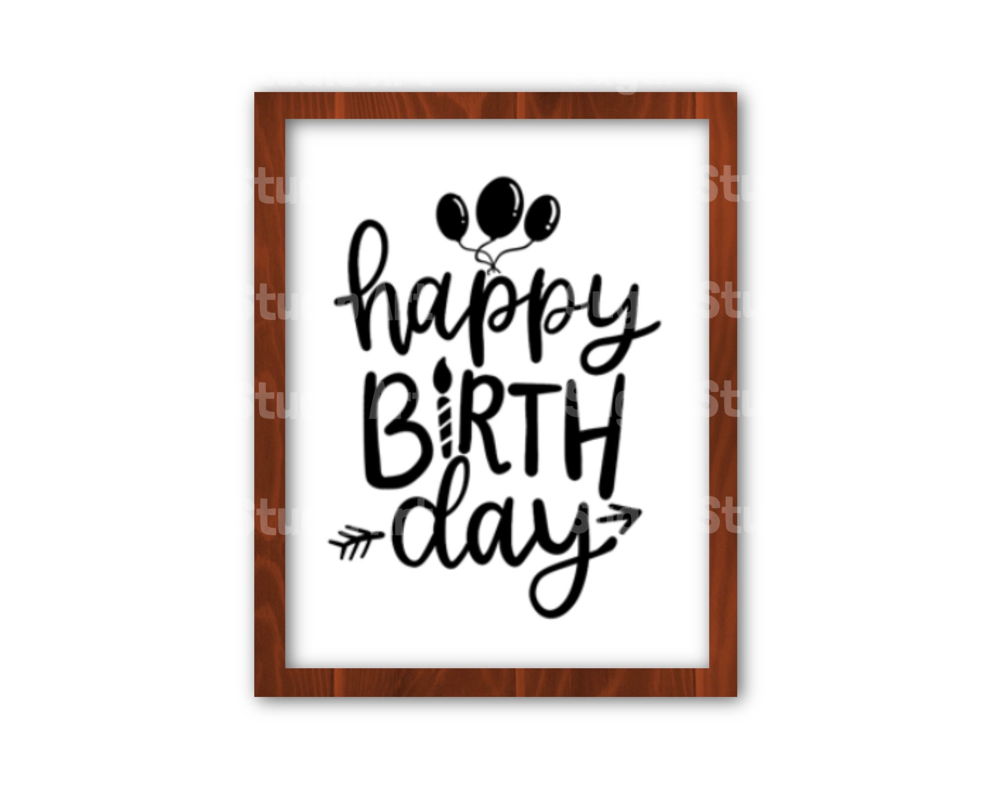 Hand lettered Happy Birthday SVG bundle Happy Birthday Cut | Etsy