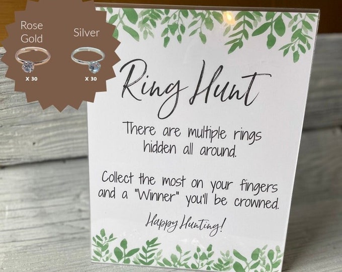Bridal Shower Games Put a Ring on It Bridal Shower Game Fake Rings 36