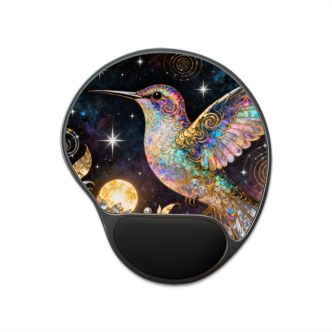 Hummingbird Mouse Colorful Hummingbird Mouse Pad With Wrist Rest, Ergonomic Office ...