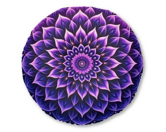 Poduszka pikowana w stylu boho – żywa okrągła poduszka do przytulnego salonu, medytacji, jogi, pomysłu na prezent, akcentu domowego