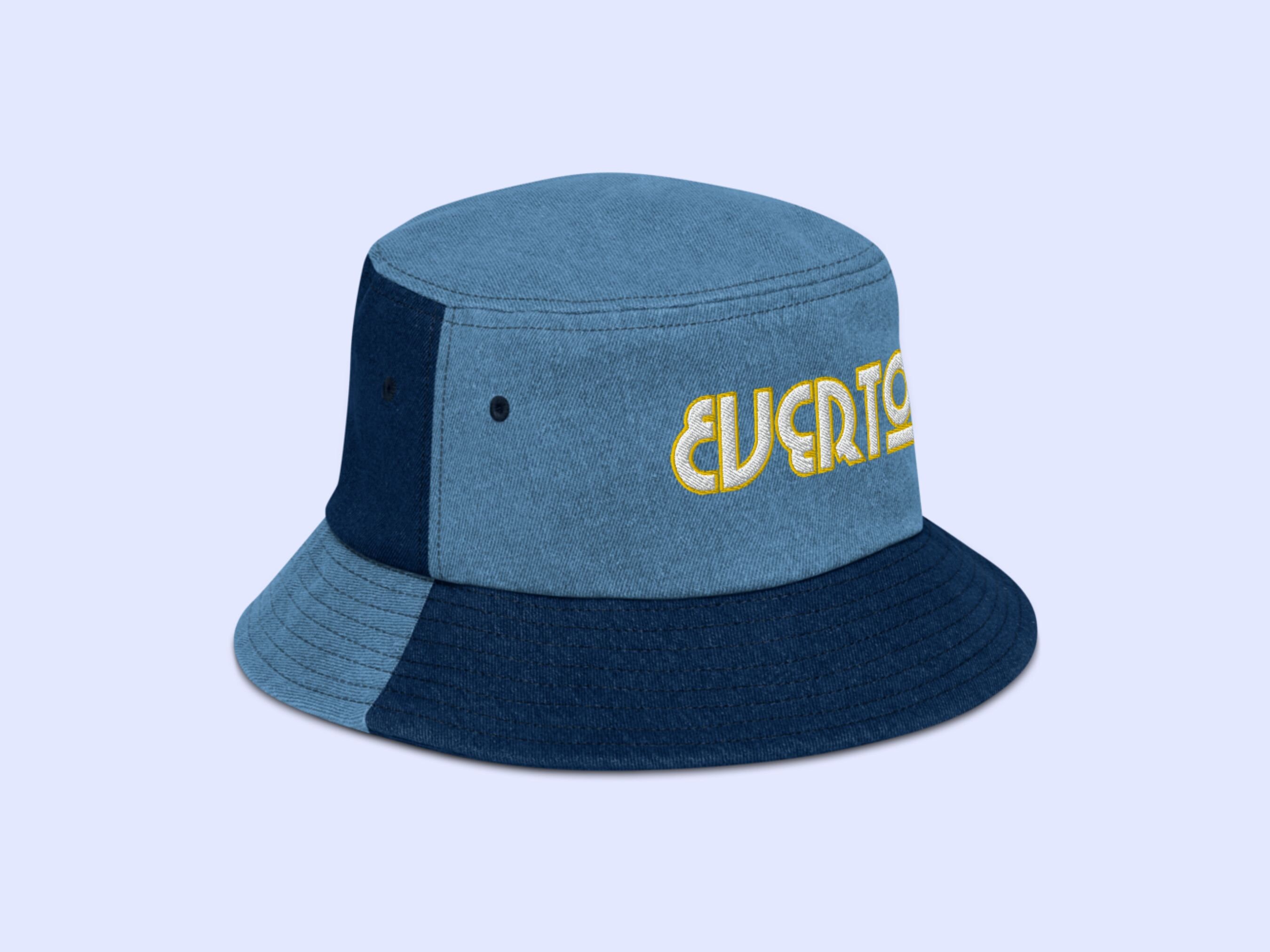 Everton Art Deco Denim Bucket Hat 