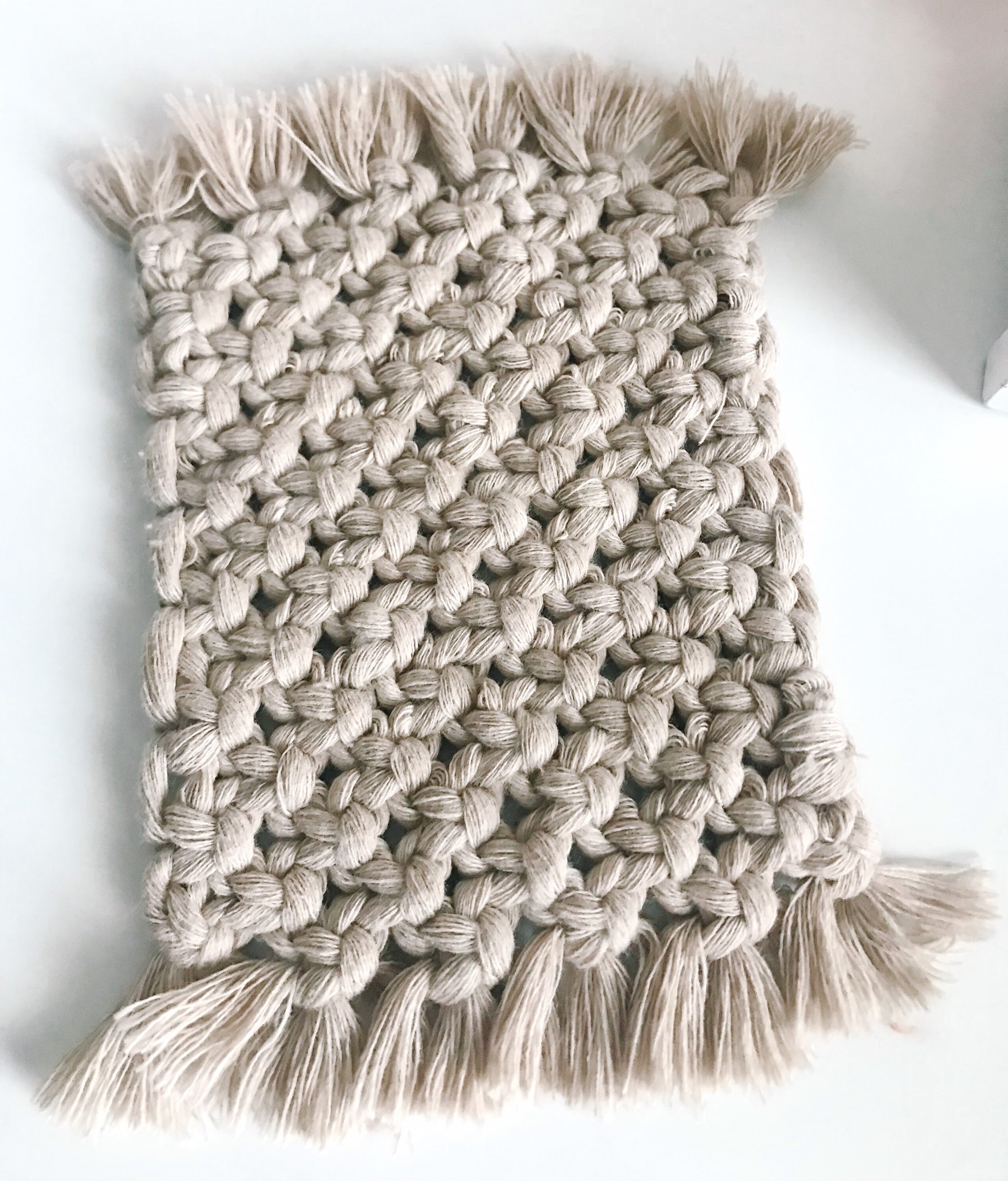 Mini Macrame Rug Miniature Macrame Rug • Dollhouse 1:12 Accessories • Boho Dollhouse - Etsy
