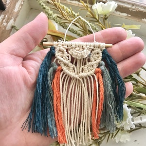 Miniature Macrame Wall Hanging • Dollhouse 1:12 Accessories • Boho Dollhouse