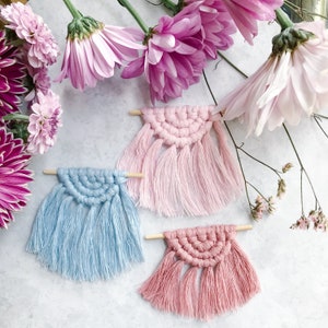 Dollhouse Macrame Wall Hanging • 1:12 Accessories • Boho Dollhouse