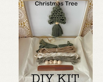 DIY Macrame Christmas Tree Ornament Kit: Beginner Craft Project