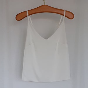 Silk top/Top made of silk/Silk top for women/Spaghetti straps top/ Silk top in ivory