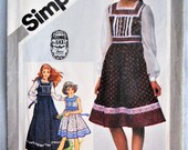 Simplicity 5119. Girl 39 s Gunne Sax dress pattern. Vintage 1981 girl Gunne Sax dress pattern. Prairie dress pattern. SZ 8 Uncut