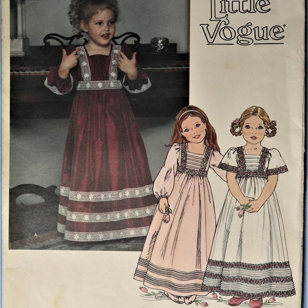 Vogue 1800.  Girl dress pattern.  Toddler  flower girl dress, special occasion dress, party dress pattern.  SZ T3. Uncut