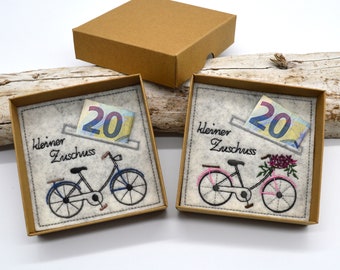 Fahrrad Wunscherfüller für Geldgeschenke Geschenkidee