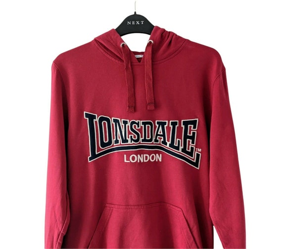 Vintage Lonsdale London Spellout Slim Fit Hoodie Size Small | Etsy India