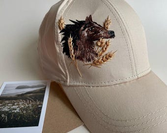 Horse Head Embroidery Baseball Hat for Horses Lover, Embroidered Denim Cap, Beach Hat, Embroidered Baseball Cap, Gifts For Horses Lover