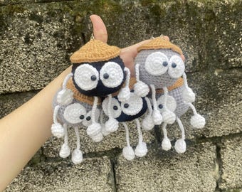 Custom Cute Soot Keychain, Crochet Soot Car Mirror Hanging Accessories, New Car Gift Idea, Gift For Her, Car Decorations, Car Charm