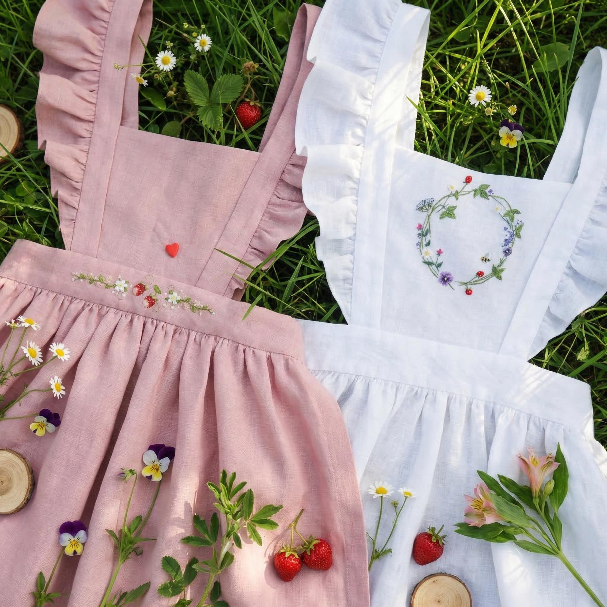 embroidered apron dress Embroidered Apron Dress