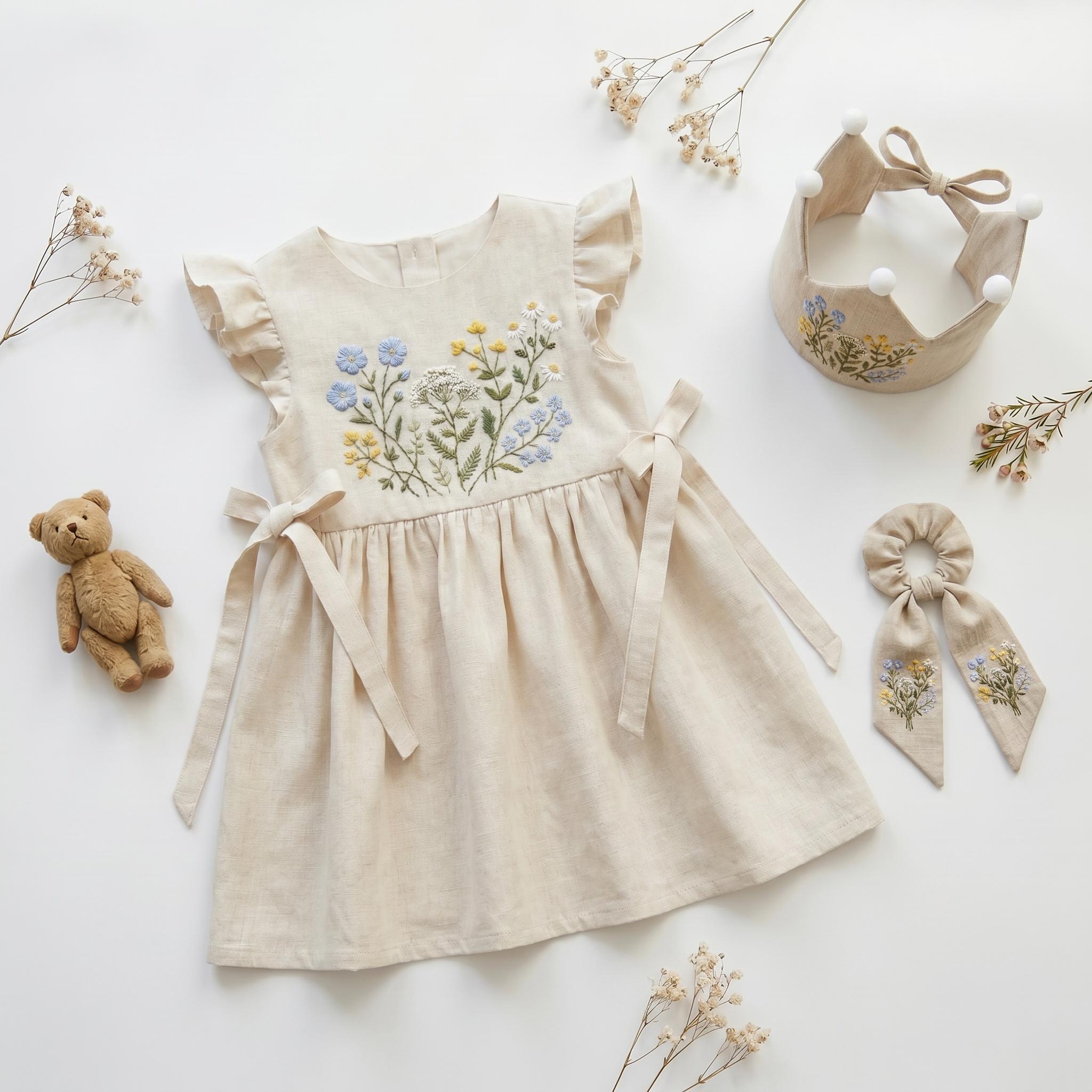 cute embroidered dresses women's embroidered dress Suzette White Floral Embroidered Midi Dress Frock and Frill