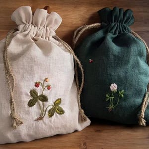 Kordelzugbeutel, Leinen Geschenkverpackung, handgefertigte Kordelzugbeutel, Kosmetikbeutel, Aufbewahrungsbeutel, Schmuckbeutel