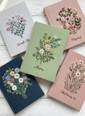 Personalized Floral Handmade Notebook, Vintage Hand Embroidered Fabric Cover Book, Custom A5 Secret, Recipes, Gift for Mom product logo
