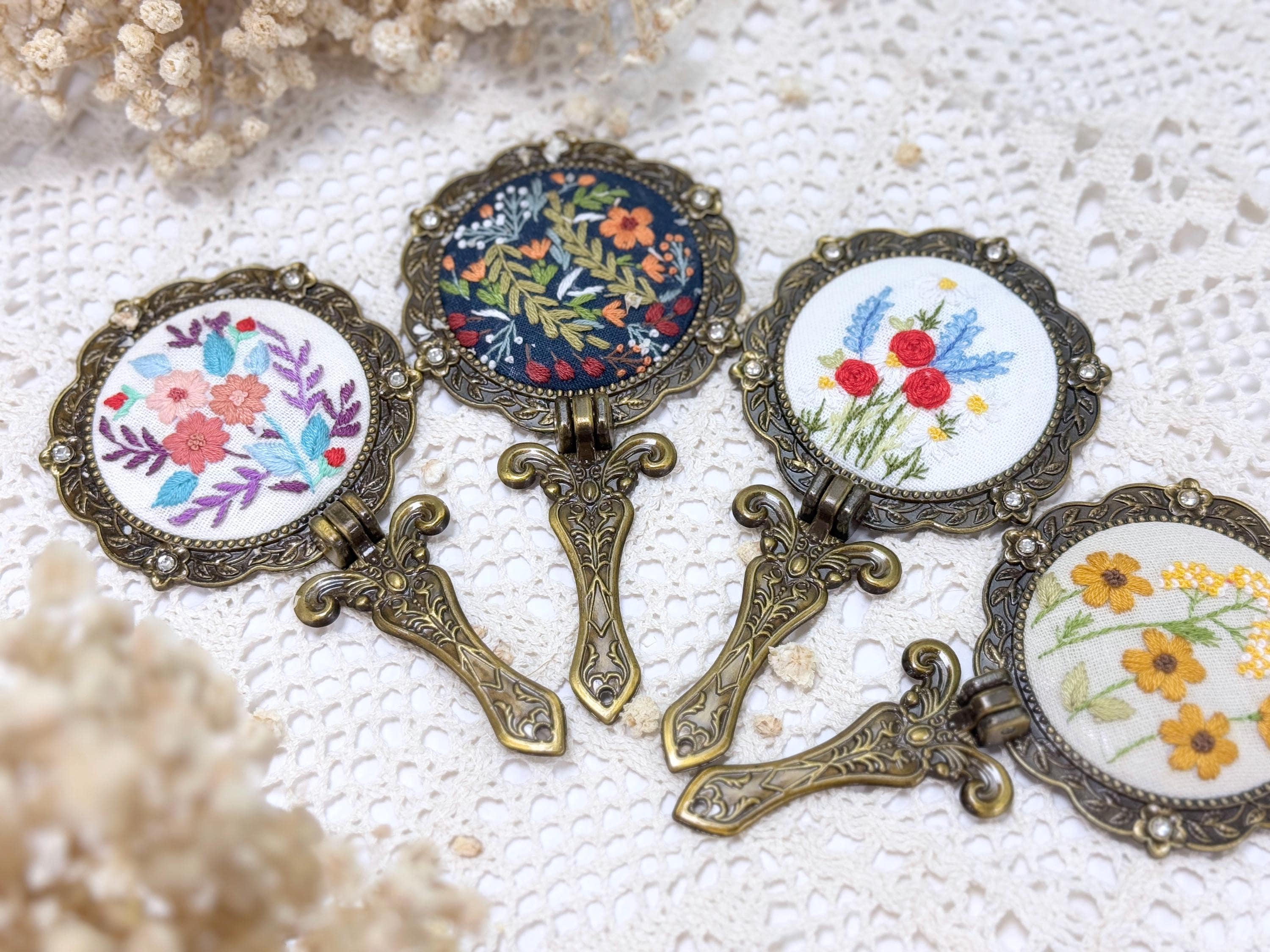 Vintage compact mirror - Etsy 日本