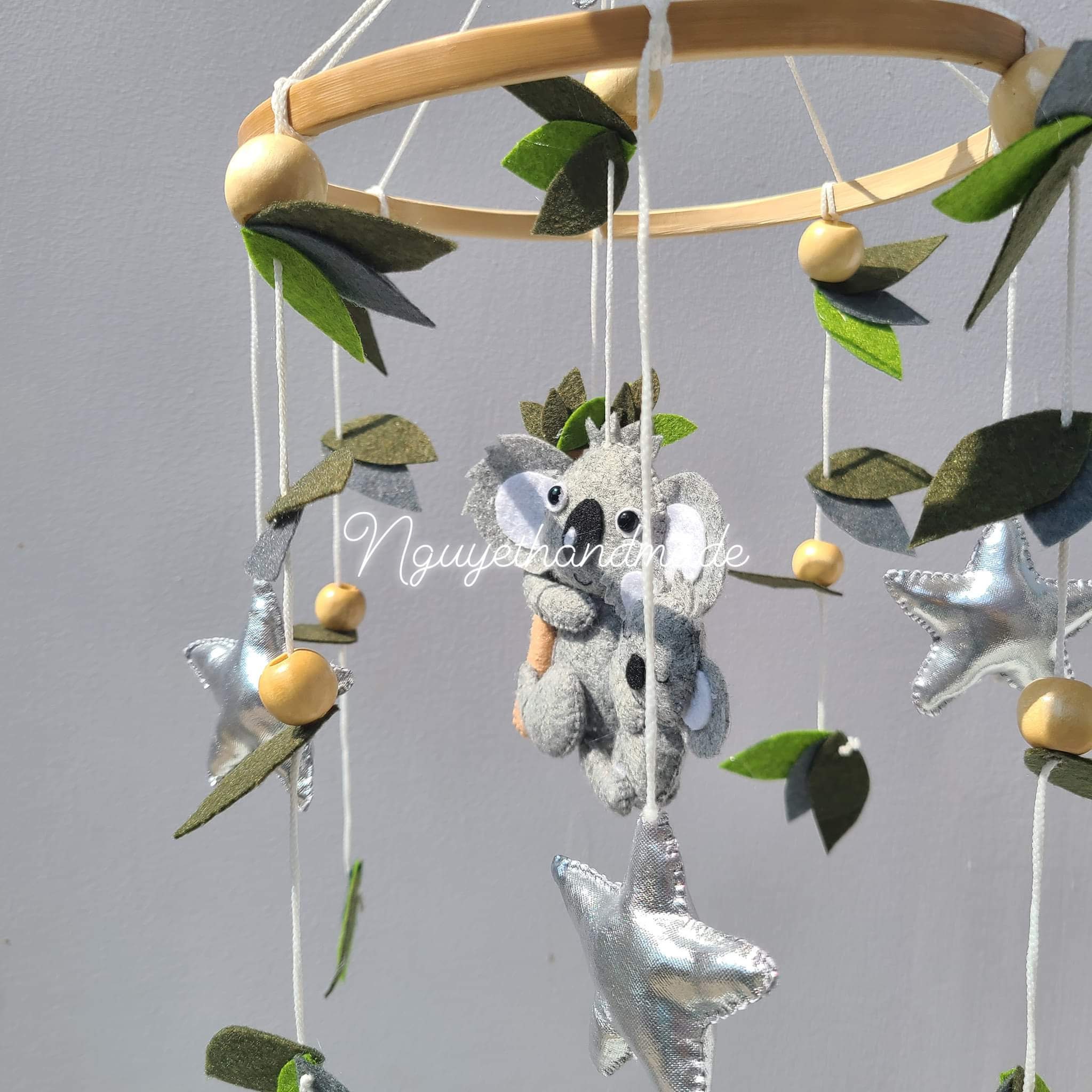 Koala Nursery Crib Mobile Mommy and Baby Koala Mobile Koala Etsy