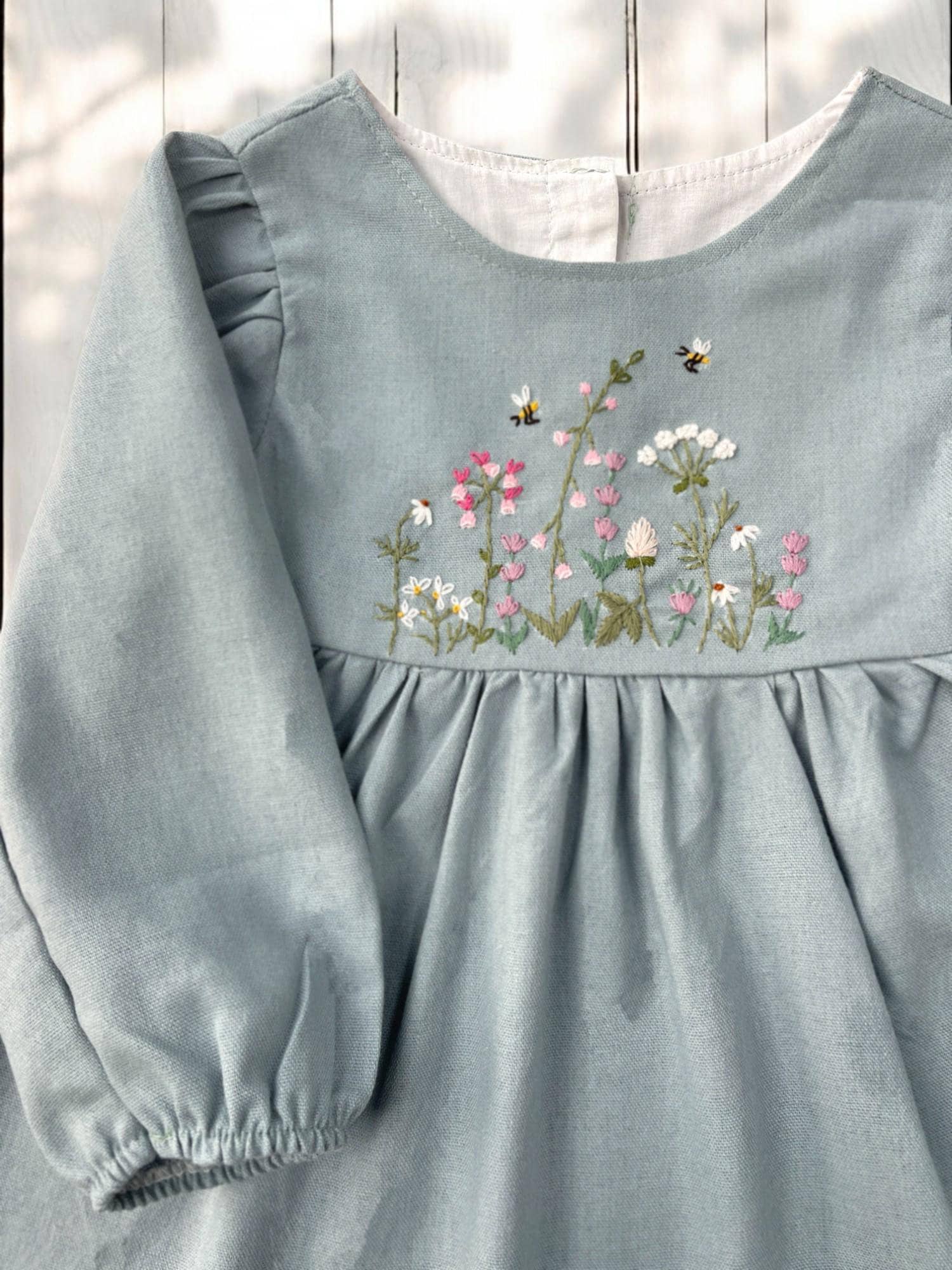 Embroidered Baby Dress New Zealand