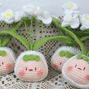 Handmade Crochet Mochi Daisy, Personalized Gift, Custom Birthday Gift, Home Decoration, Crochet Daisy, Mochi Flowers Crochet, Cute Gift Idea