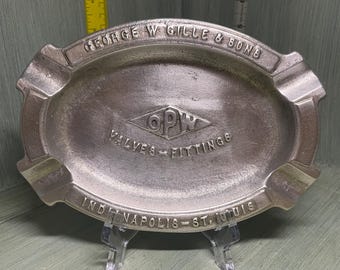 Vintage Cast Aluminum Ashtray